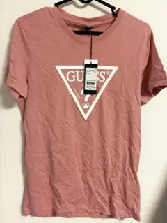 【新品】レディースGUESS ゲス Tシャツ ピンク トライアングルロゴ XSのサムネイル