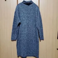 七分袖ワンピース ひざ丈ワンピース