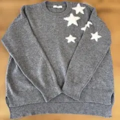 RADIATE スターモチーフニット　トップス　グレー　Mサイズ