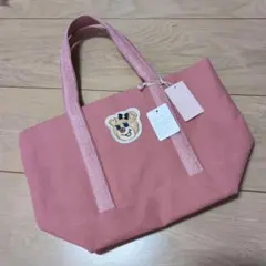 未使用品　フェイラー　オールドテディガール　ワッペントートバッグ　ピンク小