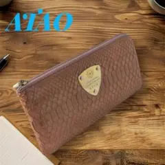 美品 ATAO アタオ limo リモ パイソン 長財布 L字ファスナーのサムネイル