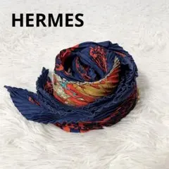 ☘️美品☘️ HERMES　 EARLY AMERICA 古き良きアメリカ HERMES】【EARLY AMERICA】【フランス製】エルメス『カレ90 古き