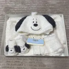 【新品未使用】スヌーピー × ジェラートピケ ベビーポンチョ ソックス 出産祝い