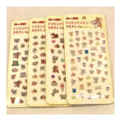 【国内店舗購入】ぷくぷく シール PUKU PUKU トム＆ジェリー 4枚セット