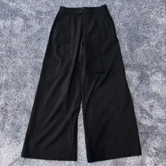 UNIQLO:C ユニクロシー 感動タックワイドパンツ ブラックＳ