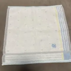 タオルハンカチ ホワイト・ブルー・イエロー　ポロ