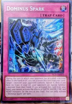 遊戯王 霆王の閃光 ドミナス・スパーク シークレット2枚 - メルカリ