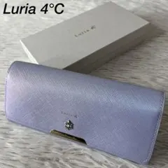【新品未使用】希少　ルリア4℃ スウェル　ビジュー付き　かぶせ長財布のサムネイル