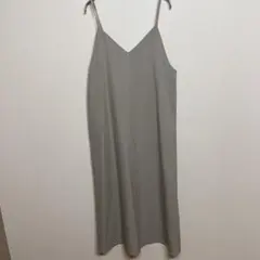 【M】 GU ジーユー レディースワンピース　グレー　シンプル　美品　おしゃれ