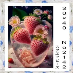 ダイヤモンドアートキット　　No2142 いちご