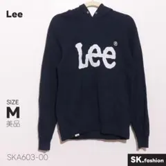 美品 Lee トップス 長袖パーカー ロゴプリント 裏毛 コットン素材 フード付