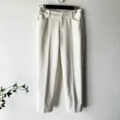 LAUTREAMONT 白　スリム アンクル パンツ　S 綺麗め 通勤　通学　春