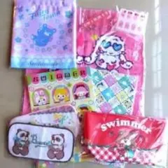 Swimmer キャラクタータオル・ハンカチ5点セット