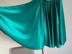 ターコイズ フレアスカート 社交ダンス