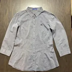 バーバリーブルーレーブル七部袖シャツ