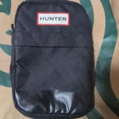 HUNTER ナイロンスマホショルダーバッグ 黒