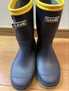 GAME キッズ レインブーツ ネイビー 長靴21cm