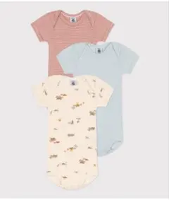 PETIT BATEAU 半袖ボディ３枚組　6month