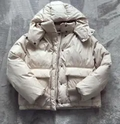【匿名配送】AZUL by MOUSSY フード付きダウンジャケット ベージュ