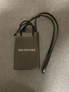 BALENCIAGA バレンシアガ ショッピング ミニショルダーバッグ ブラックのサムネイル
