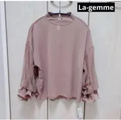新品タグ付き　La-gemme Mサイズ ピンク　ブラウス　秋春のサムネイル
