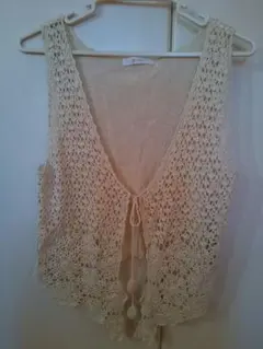 かぎ編み風ベスト ✩grove