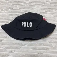 POLO バケットハット ブラック 52cm