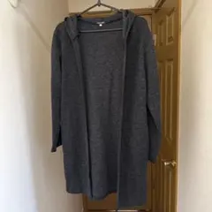 BLACK LABEL フード付きカーディガン M-L グレー