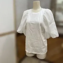 Emma Taylor ボリュームスリーブ 半袖Tシャツ ホワイトのサムネイル