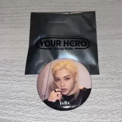Stray Kids スキズ フィリックス YOUR HERO 缶バッジ