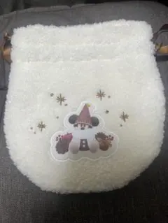 リルリンリン巾着 ボア素材