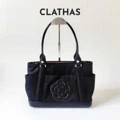 CLATHAS クレイサス ハンドバッグ ブラック カメリアのサムネイル