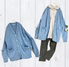 hiro様専用　niko and... ゆったり大きめメランジニットカーディガン