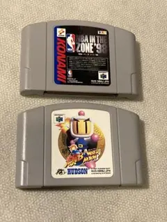 Nintendo64 爆ボンバーマン、NBA in the zoneの2個纏めて