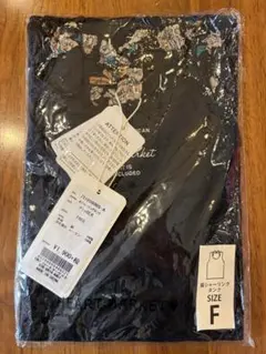 HEART MARKET 肩シャーリングタンク ブラックのサムネイル