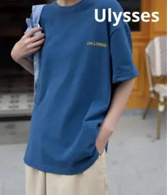 【新品】Ulysses ユリシーズ　ワンポイントロゴ刺繍Tシャツ　ゆったりのサムネイル