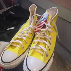 コンバースハイカットネオンイエロー