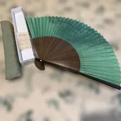 扇子 ケース付き　草木染め