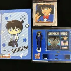 名探偵コナン コナンランド　ロッカーくじ　缶バッジ　工藤新一