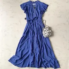 美品 マリハ トゥモローランド別注 夏のレディのドレス ドット柄