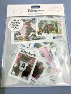 ミッキー＆フレンズ　貼ってはがせるクリアステッカーのサムネイル