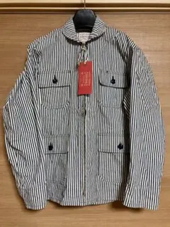 《最終値下げ》BONCOURA サマーフライトジャケット インディゴヒッコリー