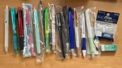 まとめ売り　ボールペン・シャーペン・消しゴム　計15点