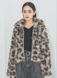 JEANASIS レオパード柄ファージャケット 楽天市場】【SALE／21%OFF】(W)アニマルファーステンコート JEANASIS