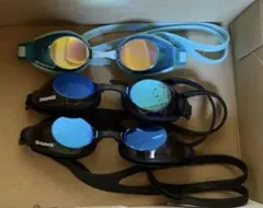 SWANS 子供用水泳ゴーグル 3個セット