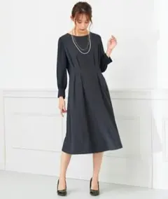 タグ付き新品 ANY SISシフォンスリーブコンビワンピース 卒業式入学式結婚式