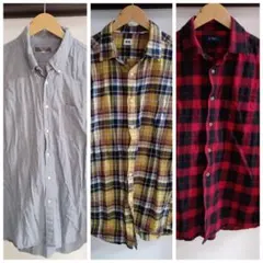 メンズ　長袖シャツ　3枚セット