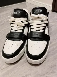 CELINE セリーヌ ミッドカットスニーカー ブラック ホワイトのサムネイル