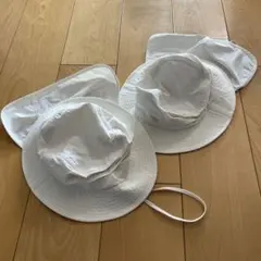 GU 2WAY ホワイト 帽子　2個セット