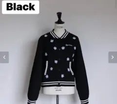 【美品】 gypsohila Cable flower blouson ブラック gypsohila Cable Flower Blousonブラック - メルカリ
